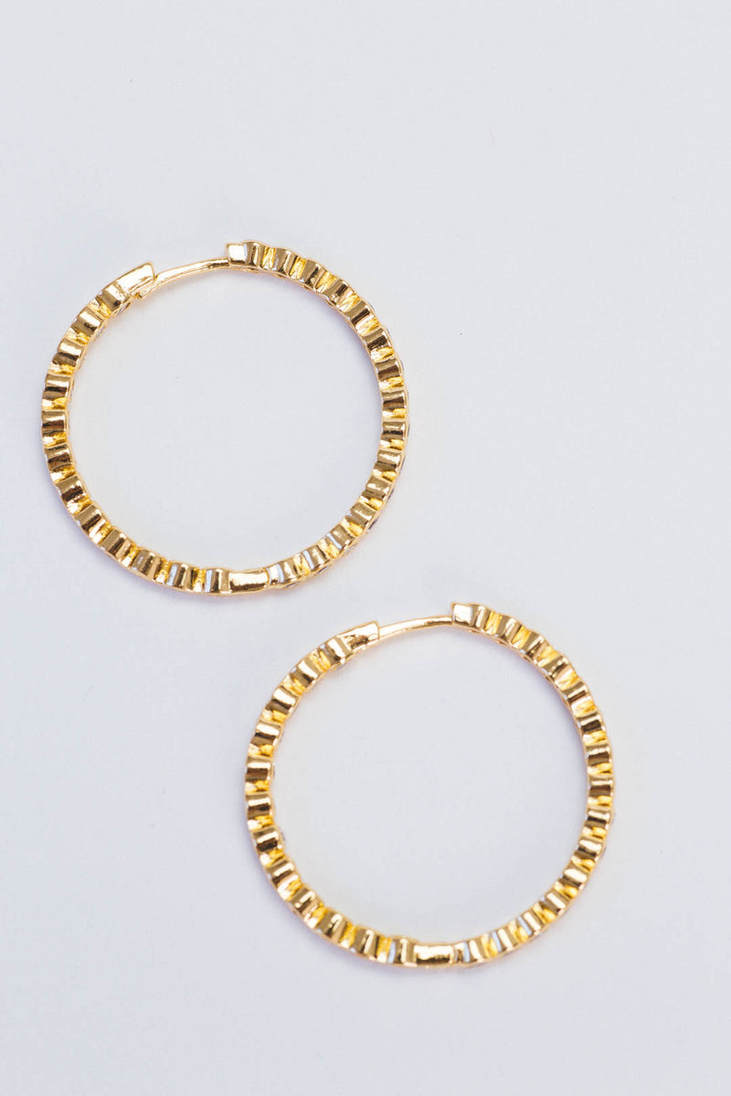 Jules Hoop Earrings, Gold