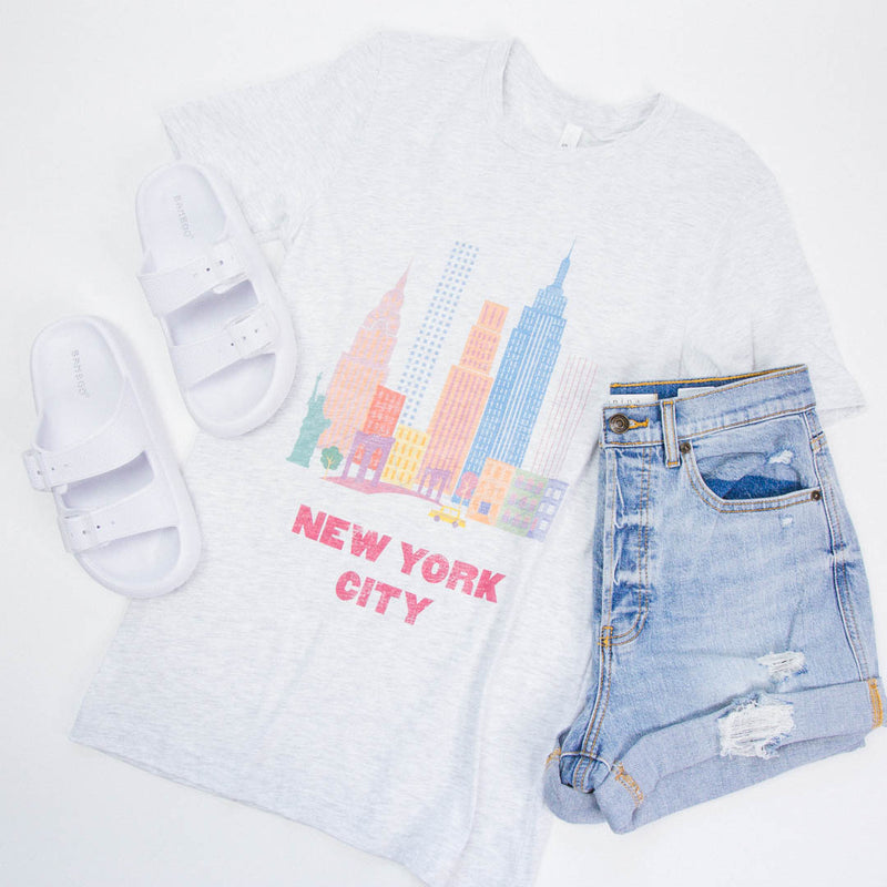 New York City Graphic Tee, Ash