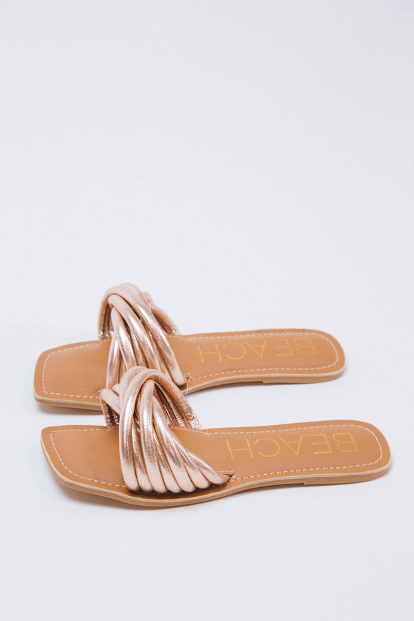 Gale Twisted Multi Strap Sandal, Gold| Matisse