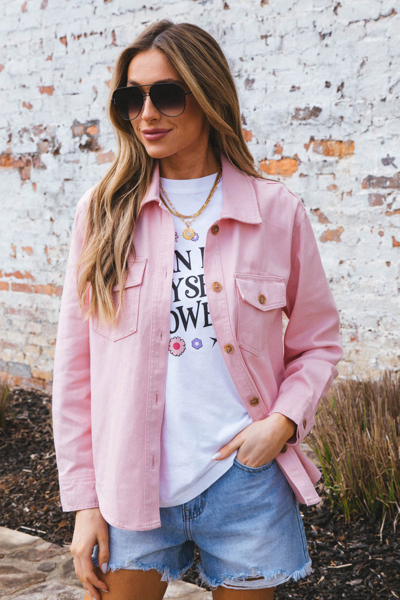 I Can Buy Myself Flowers Tee, White