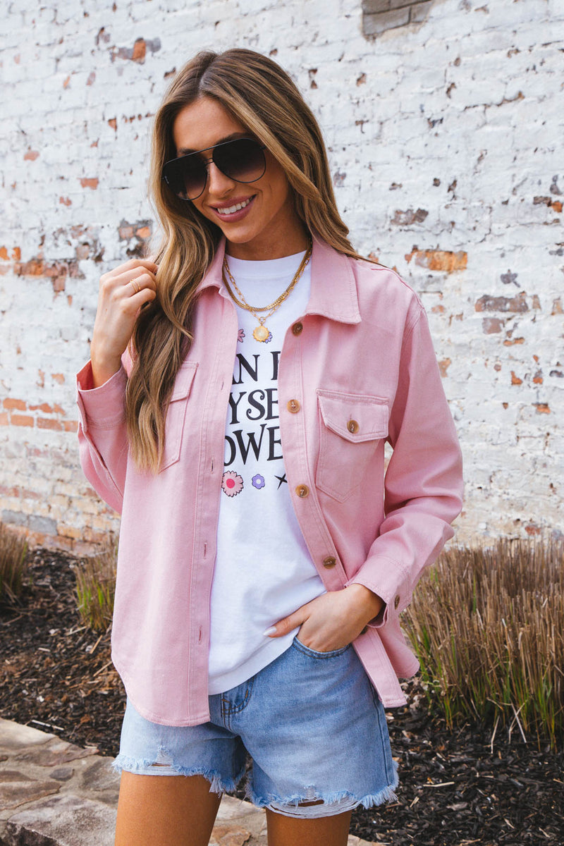 I Can Buy Myself Flowers Tee, White