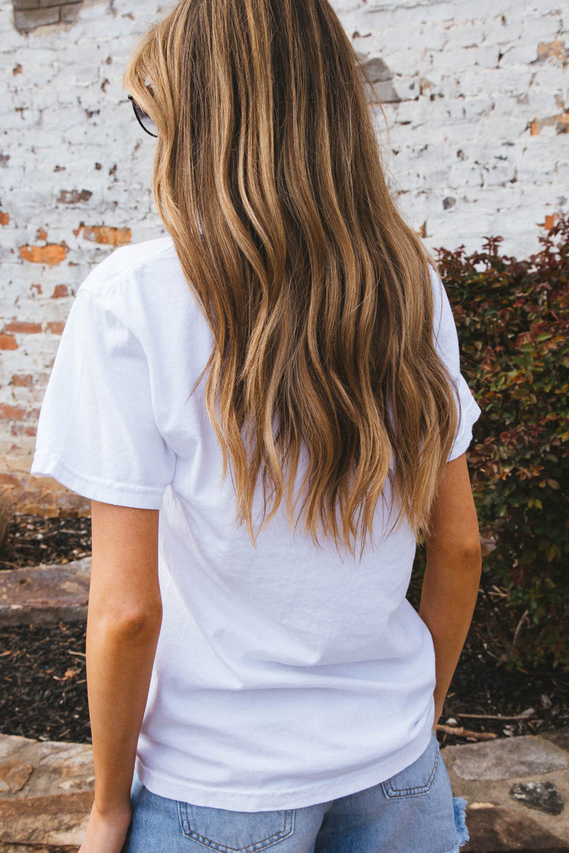I Can Buy Myself Flowers Tee, White