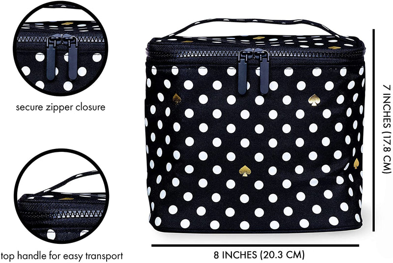Lunch Tote, Black/White Dots | Kate Spade New York