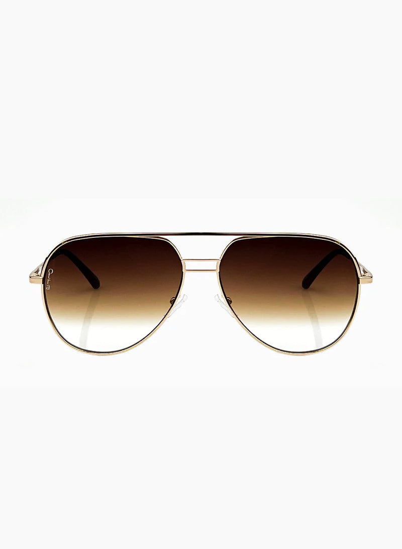 Transit Small Sunglasses, Gold | Otra