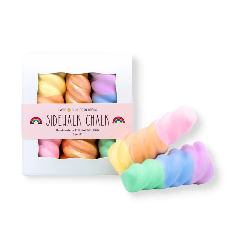 Unicorn Sidewalk Chalk, Rainbow | TWEE